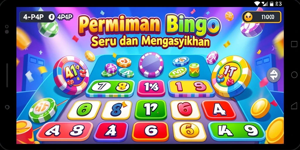Tampilan gameplay Bingo yang seru dan interaktif di 4P4P.