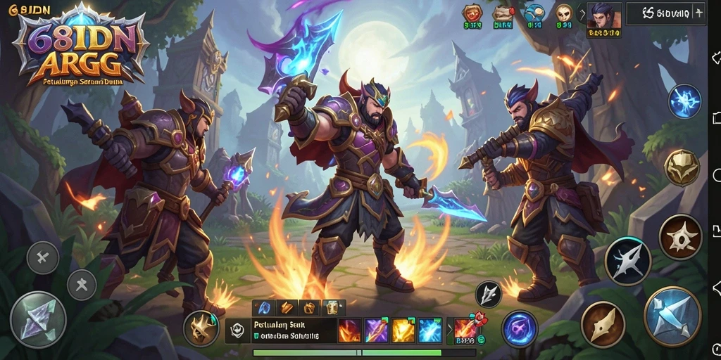 Tampilan gameplay menarik dari petualangan ARPG 68IDN.