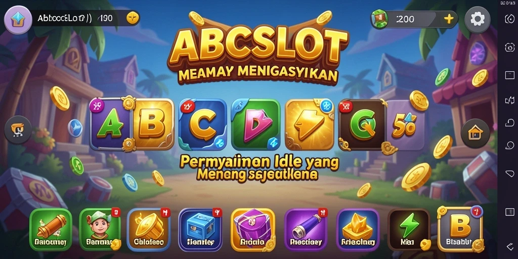 Tampilan gameplay menarik dari ABCSLOT yang menampilkan kesenangan bermain Idle.
