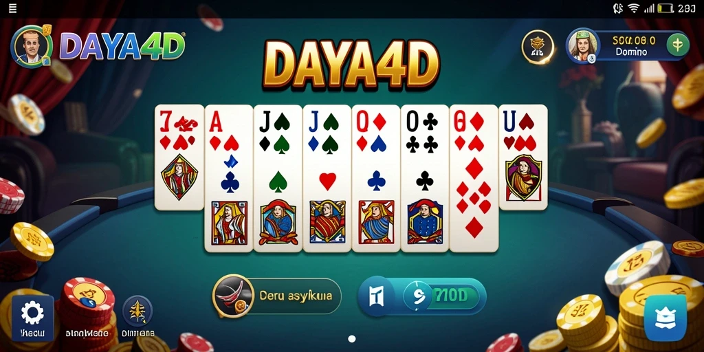 Tampilan screenshot dari gameplay Domino yang seru di DAYA4D.