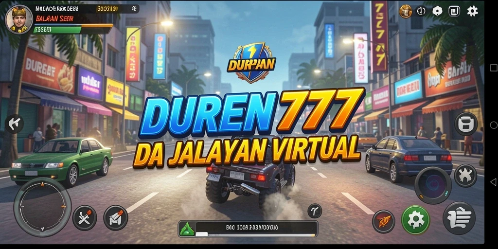 Tampilan gameplay balapan intens di DUREN777 yang menarik.