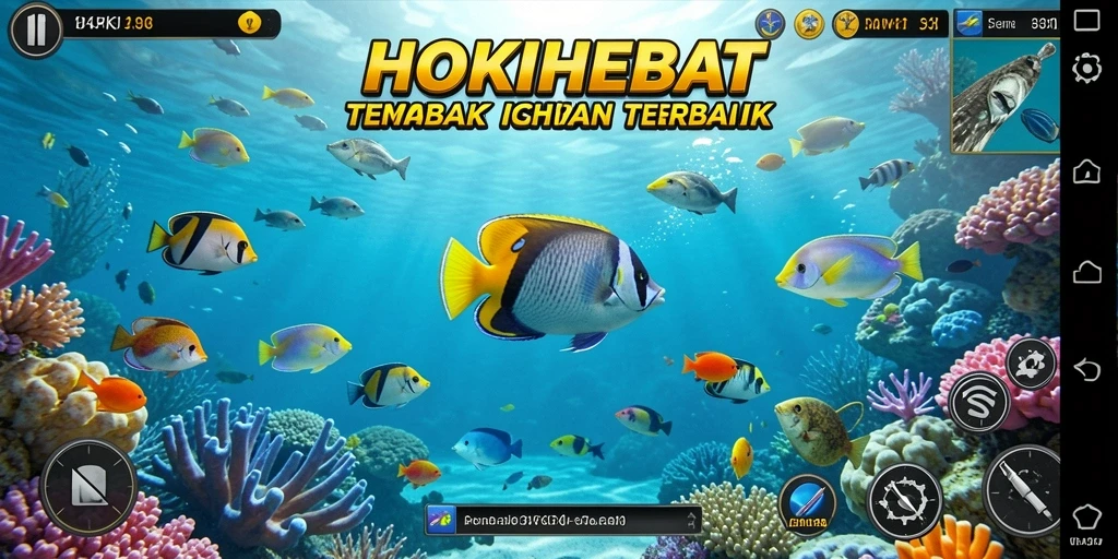 Gameplay seru HOKIHEBAT saat menembak ikan.