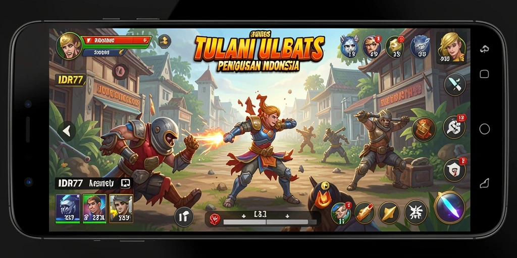 Screenshot aplikasi IDR77 yang menunjukkan tampilan antarmuka dan fitur utama.