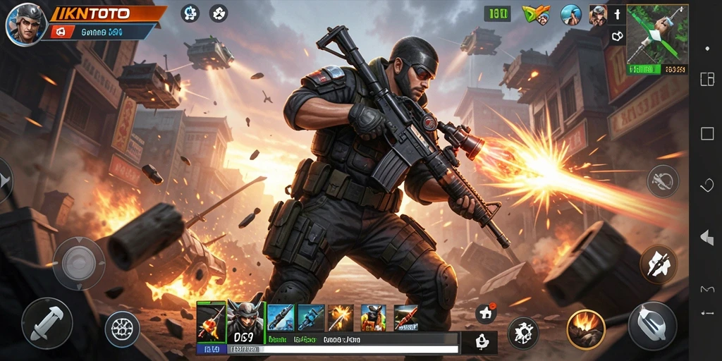 Screenshot gameplay <strong>IKNTOTO</strong> menampilkan aksi seru dan pertarungan dramatis.