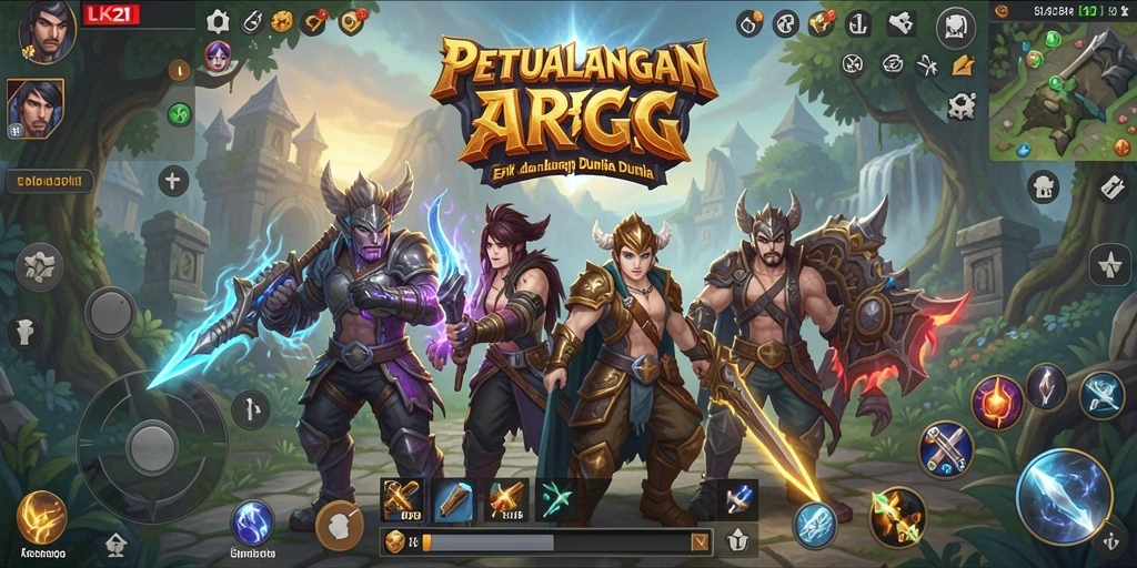 Gameplay seru di dunia fantasi ARPG LK21.
