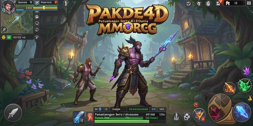 Tampilan gameplay menarik dari PAKDE4D yang menampilkan aksi seru dalam dunia MMORPG.
