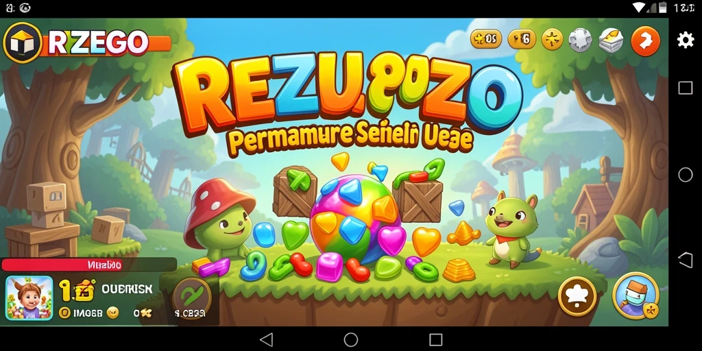 Tampilan gameplay REZEGO yang menantang dan menarik.