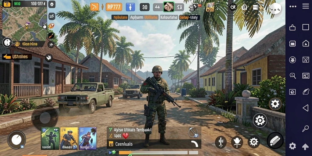 Screenshot utama RP777 menampilkan antarmuka aplikasi Utility yang intuitif.