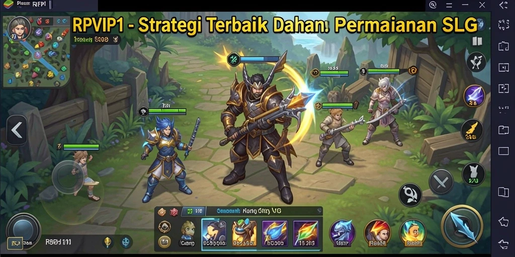 Tangkapan layar RPVIP1 menampilkan aksi strategis yang intens.