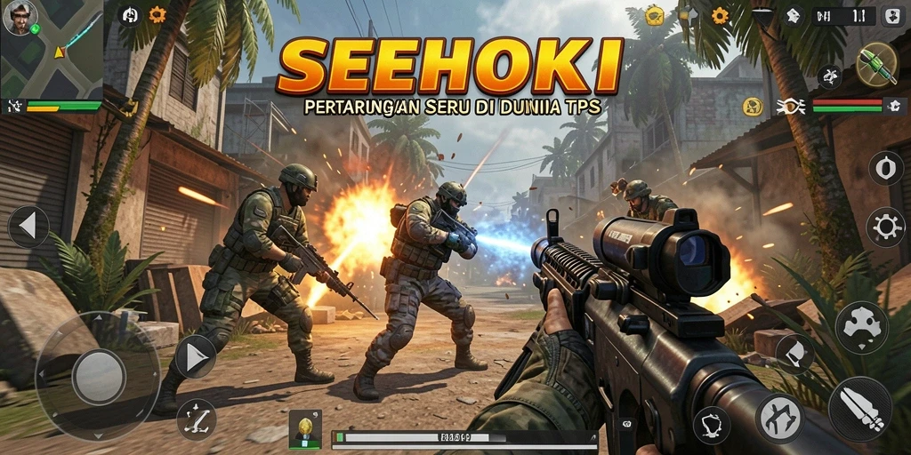 Gameplay SEHOKI yang seru dan menegangkan dalam pertempuran TPS.