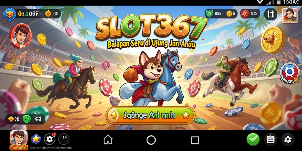 Tampilan menarik dari gameplay balapan di SLOT367 yang mendebarkan.