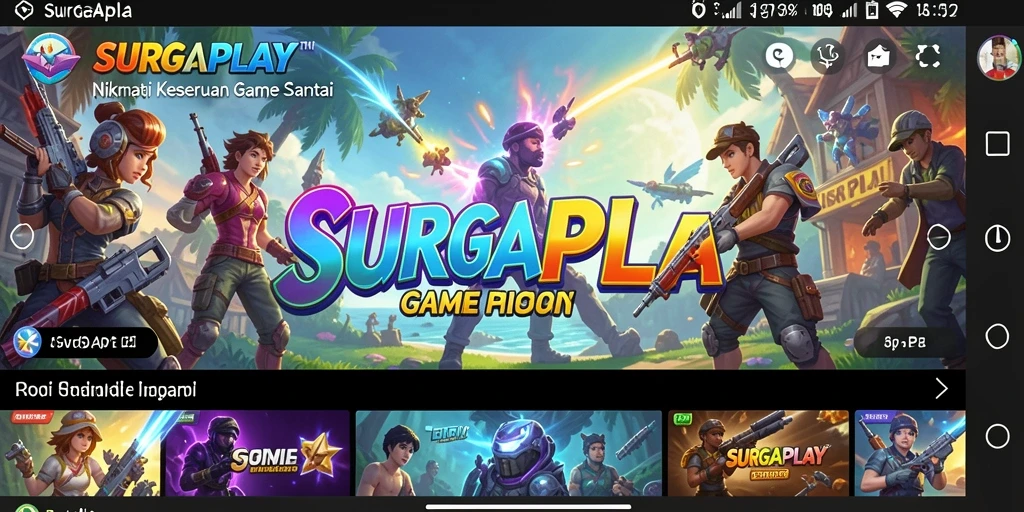 Tampilkan gameplay SURGAPLAY yang penuh warna dan mengasyikkan.