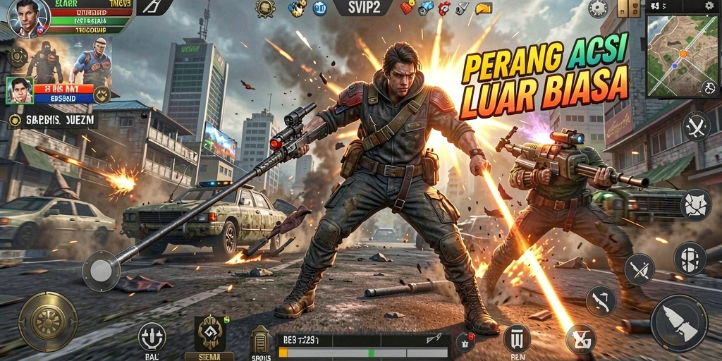 Tangkapan layar gameplay aksi SVIP2 yang mendebarkan.