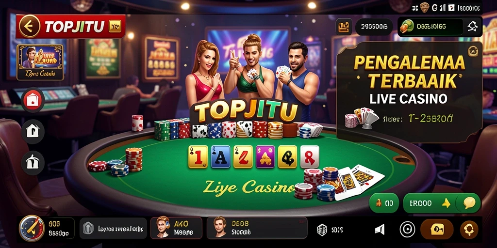 Gameplay Live Casino yang mengasyikkan di TOPJITU.