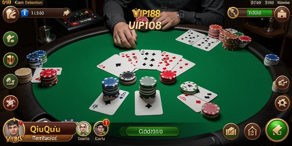 Tampilan gameplay QiuQiu yang menarik dan kompetitif.